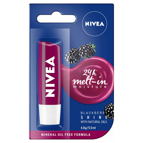 NIVEA BLACKBERRY SHINE LIP BALM 4.8G