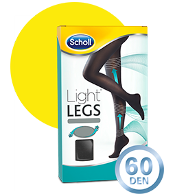 SCHOLL 60 DENIER LIGHT LEGS BLACK L