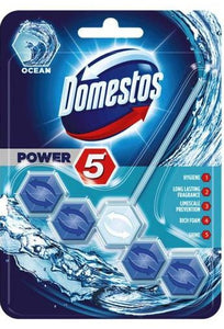 DOMESTOS POWER5 OCEAN TOILET BLOCK 55G