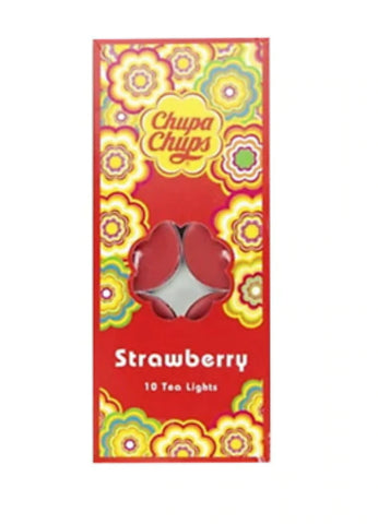 Chupa Chups Strawberry 10 Tea Lights