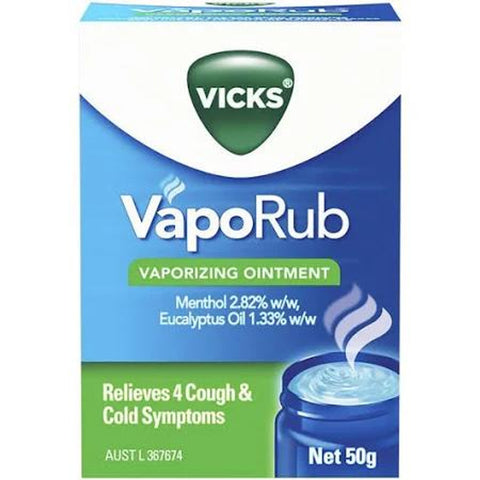 VICKS VAPO RUB VAPORIZING OINTMENT 50G