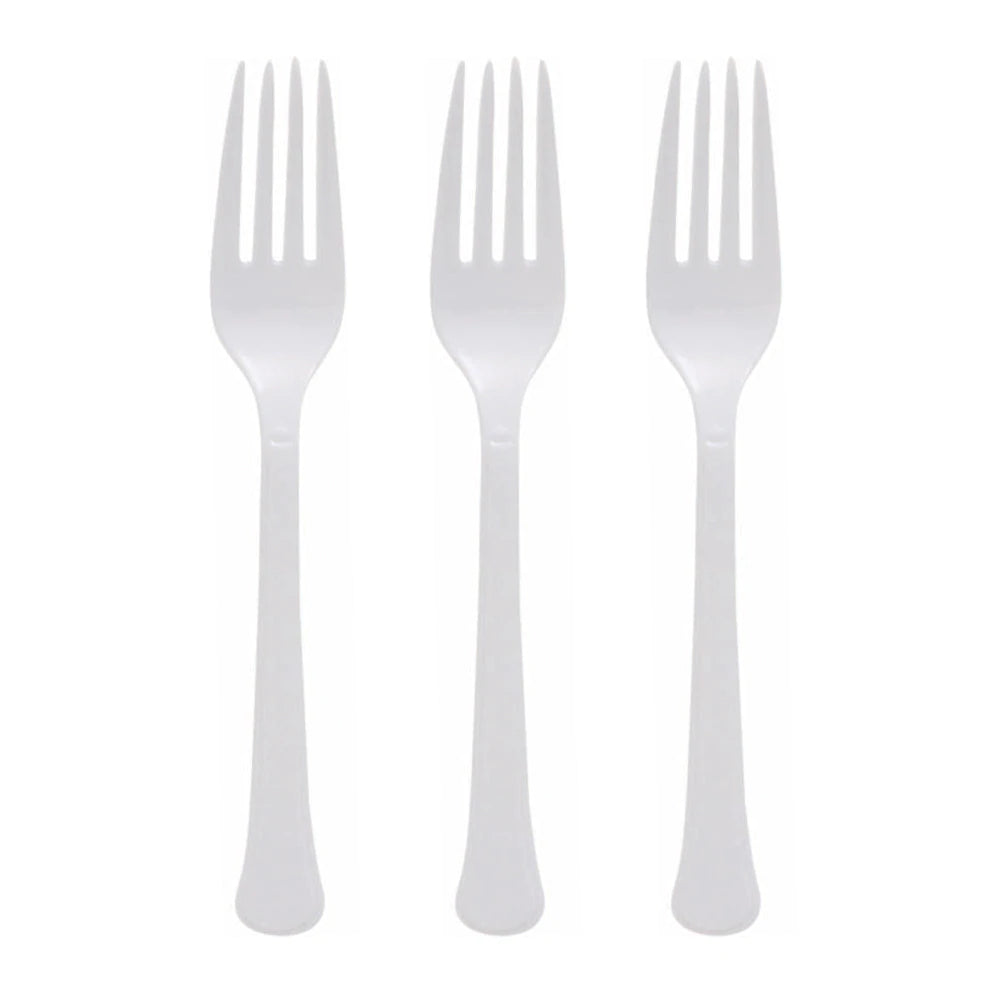 DISPOSABLE PLASTIC FORK 20PK