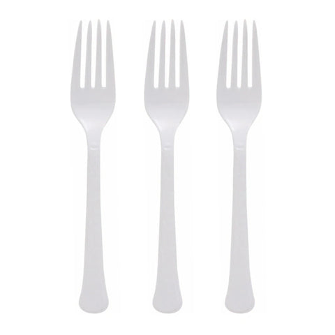 DISPOSABLE PLASTIC FORK 20PK